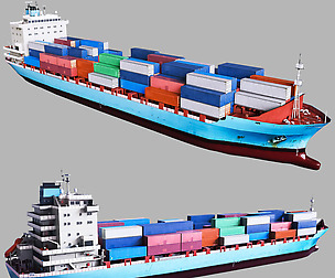 Freighter Container Ship