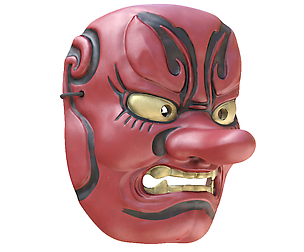 Japanese Mask Tengu Gigaku Noh