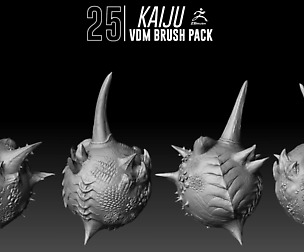 Kaiju VDM Brush Pack / Zbrush