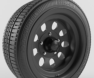tire and car rim