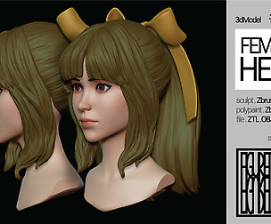 Female Anime Head 4b-Eve-No Android Body