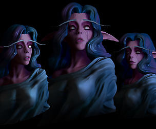 Elven Looking into the Void
