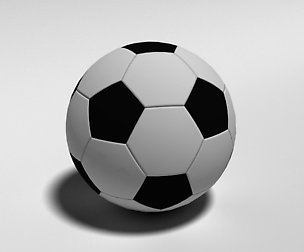 Low Poly Cartoon Football ball Free