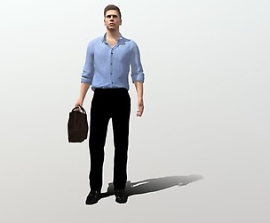 business man rigged