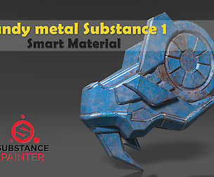Sandy  Blue metal Substance Smart Material
