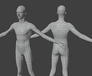 Skinny Male Body Base