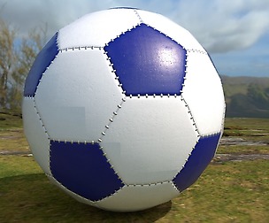 Soccer ball scratched