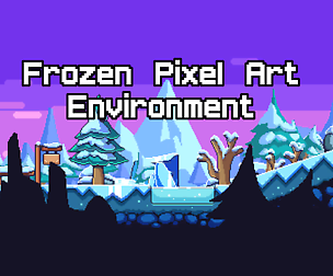 Frozen Pixel Art Environment