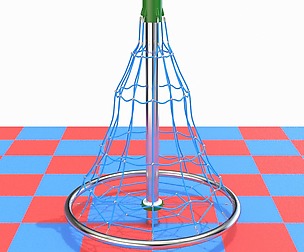 Childrens playground rope mesh