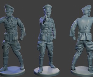 German Officer ww2 Shoot Stand G5