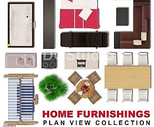 Home Furnishings Plan View Collection Texture