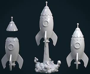 Cartoon Rocket