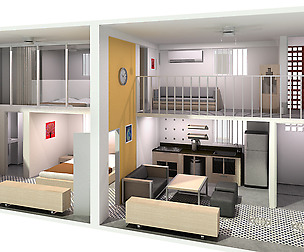 Double Compact Apartment