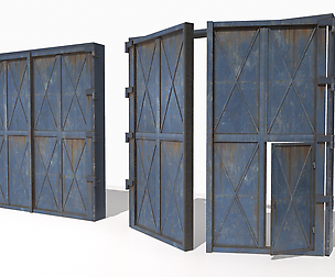 Industrial metal gate 4