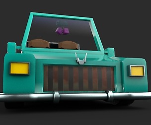 Low Poly Car Rig