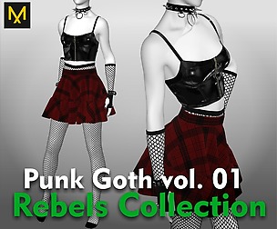 Punk Goth Outfit vol.1 - Rebels Collection