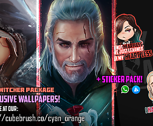 The Witcher Wallpapers Combo + Stickers