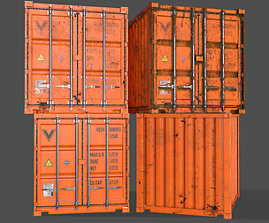 PBR 10 ft Storage Container - Orange