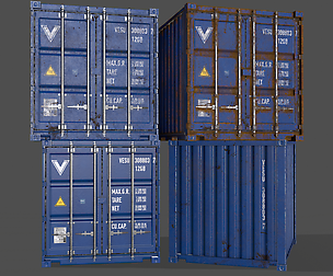 PBR 10 ft Storage Container - Blue
