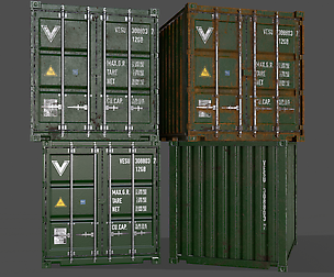 PBR 10 ft Storage Container - Green