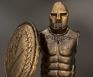 set of armor greek warrior