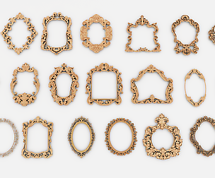 Frames for mirrors and paintings 20 pieces Set-1