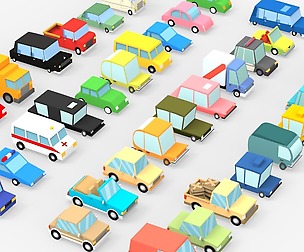 39 Cartoon Cars Collection 3D model