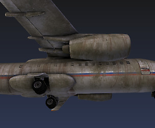 AN-148 Post Apocalyptic Free low-poly
