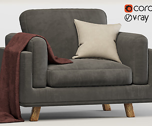 Rivet Revolve Modern Chenille Fabric