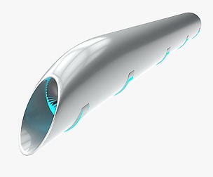 Hyperloop 3D model