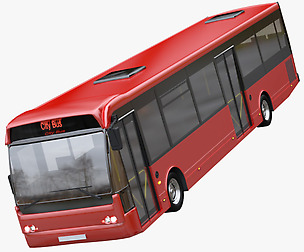 City bus 3D model