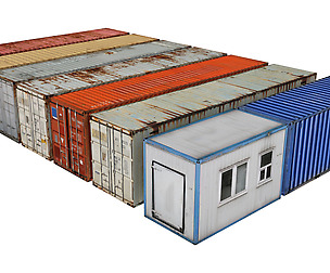 Containers Pack Low-poly 3D model