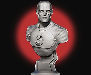 Flash 3d Bust Model