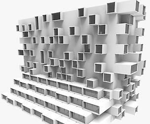 Future building 002 Low-poly 3D model