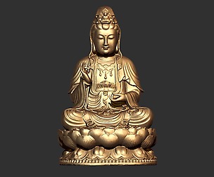 Buddha 3d Bust model