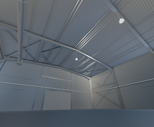 Warehouse hall 3D model