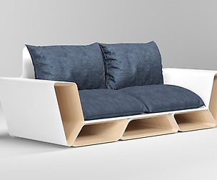 futon pad sofa