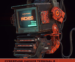 Hacker Terminal V2: PBR (Redshift&Octane)