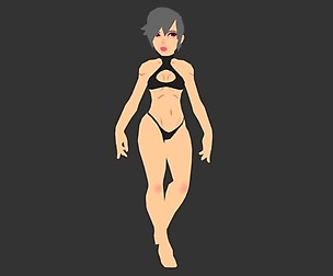Game-Ready Stylized Female Basemesh