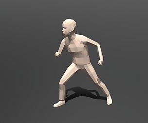 Low Poly Kid Fighting