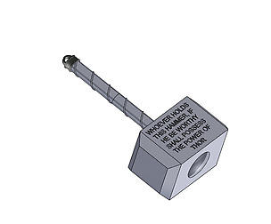 One Piece Mini Mjolnir (Thor's Hammer)