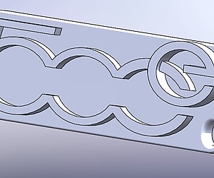 Fiat 500 e Keychain