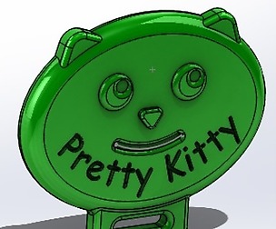 Pretty Kitty Keychain