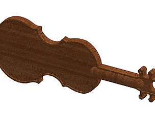 Fiddle / Violin Keychain