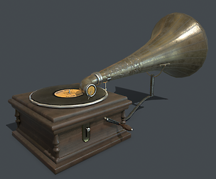 Old gramophone PBR