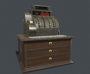 Old cash register