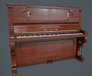 Old piano  PBR