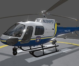 AS-350 Philadelphia Police Animated