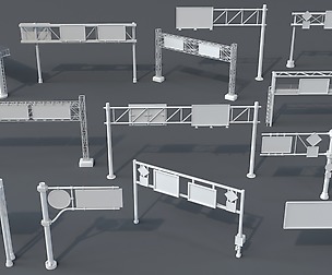 Road Billboards - 13 pieces
