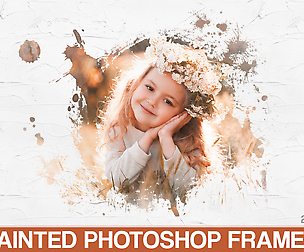 20 Watercolor Portrait Masks photoshop